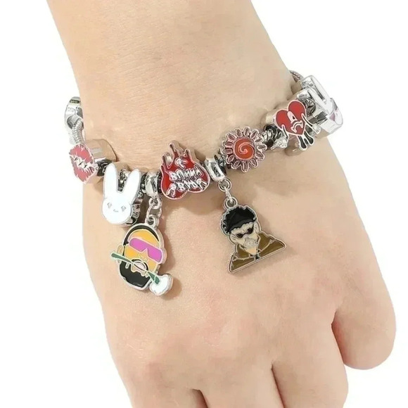 Bad bunny Rapper rap singer Charms Bracelet - Picture 2 of 3